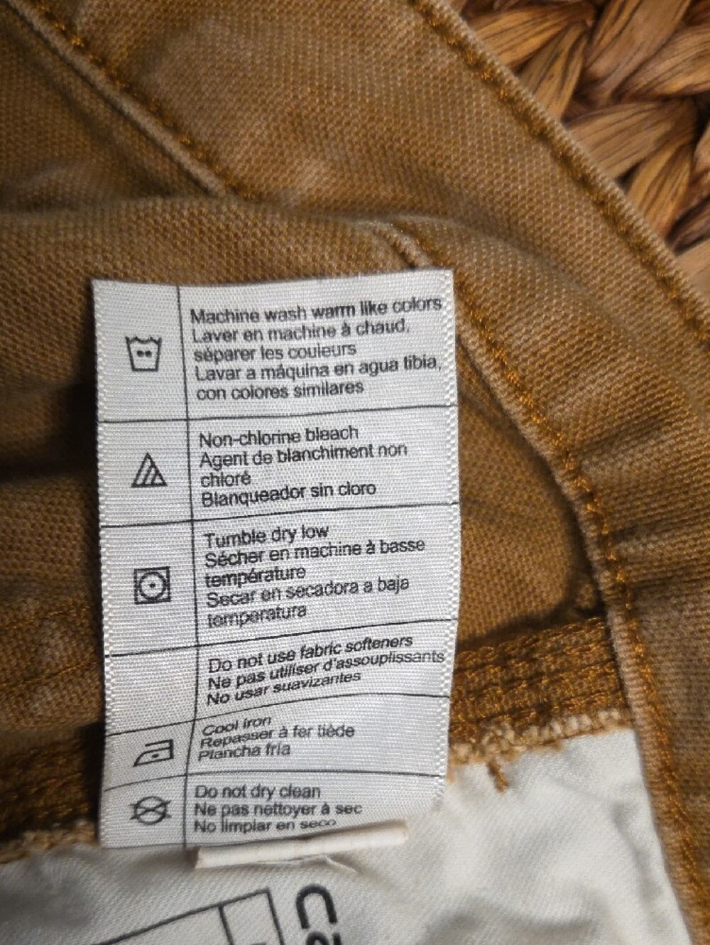 Carhartt Men’s Brown/Tan Cargo Work Pants - Picture 8 of 8